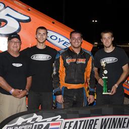 LOYET MAKES SURPRISE APPEARANCE, OUTRUNS REINKE FOR BUMPER TO BUMPER IRA OUTLAW SPRINT CAR VICTORY AT OSHKOSH!