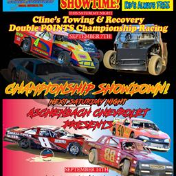 Clines Towing presents Championship  Points Showdown! 2 Races Left!