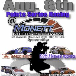 August 8th Points Series Racing