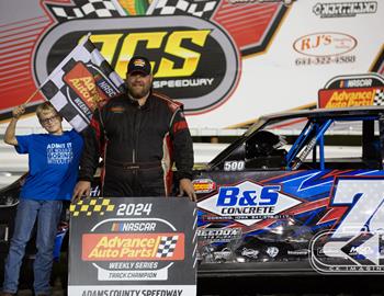 Brad Derry, #37D, 2024 Northland Oil Stock Car Champion 