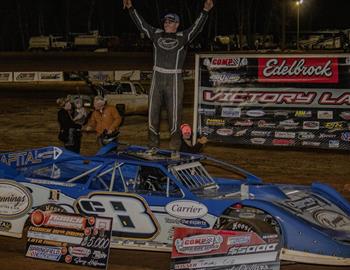 Timothy Culp raced to the $5,000 CCSDS March Madness win on Saturday, March 15 at Springfield (Mo.) Raceway.