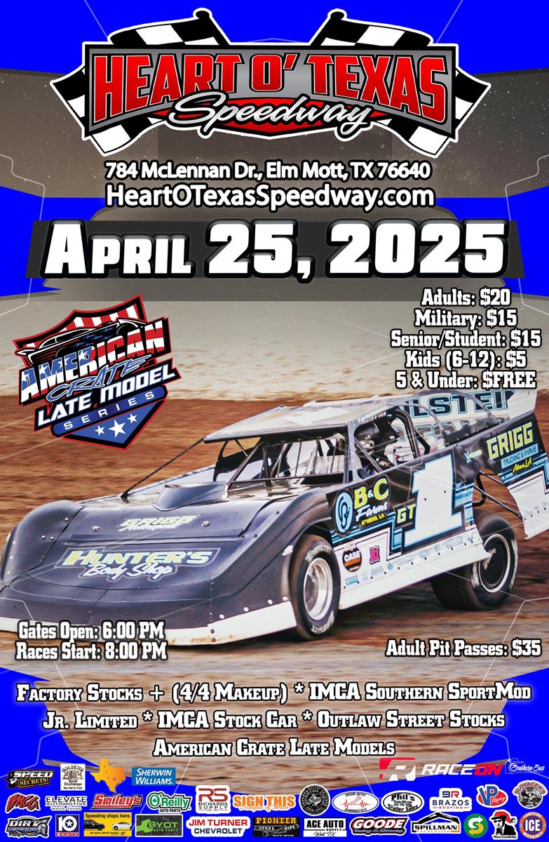 American Crate Late Model Series - Weekly Racing Action 4/25/25