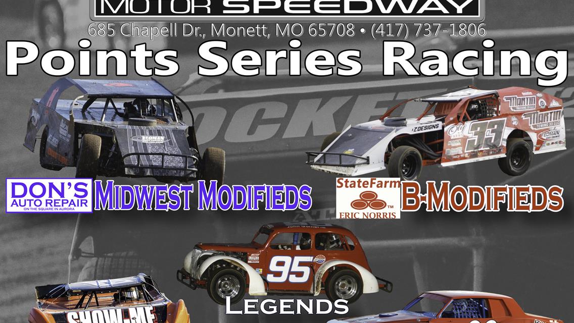 August 1st Points Series Racing at Monett Motor Speedway