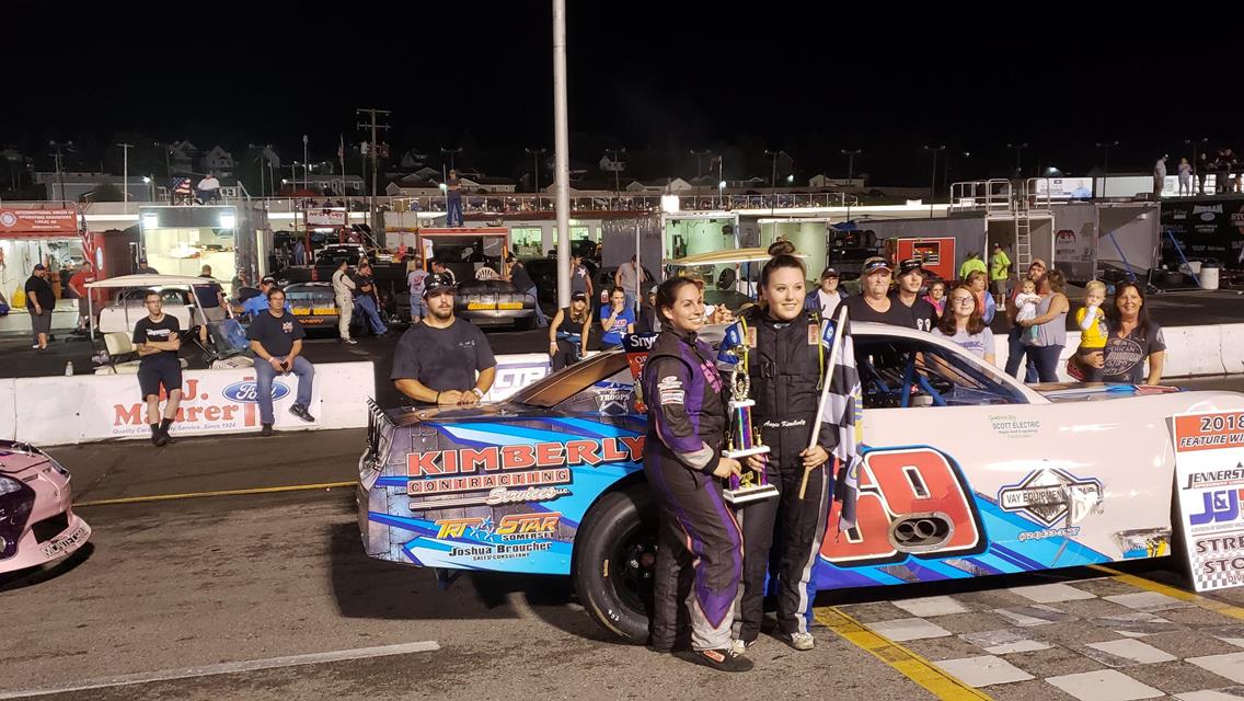 Lauren Butler Makes History Again With Angie Kimberly At Jennerstown Speedway
