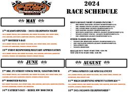 2024 Buffalo River Speedway Schedu