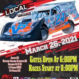 DFW Local Late Model Series / Easter Basket Giveaway  March 26,2021