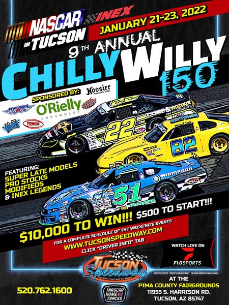 2022 CHILLY WILLY EVENT – FAN SCHEDULE