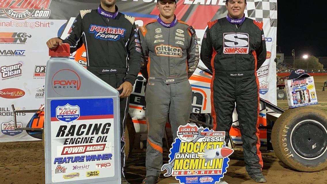 Garrett Aitken Wins POWRi WAR Tenth Annual Jesse Hockett Daniel McMillin Memorial Finale