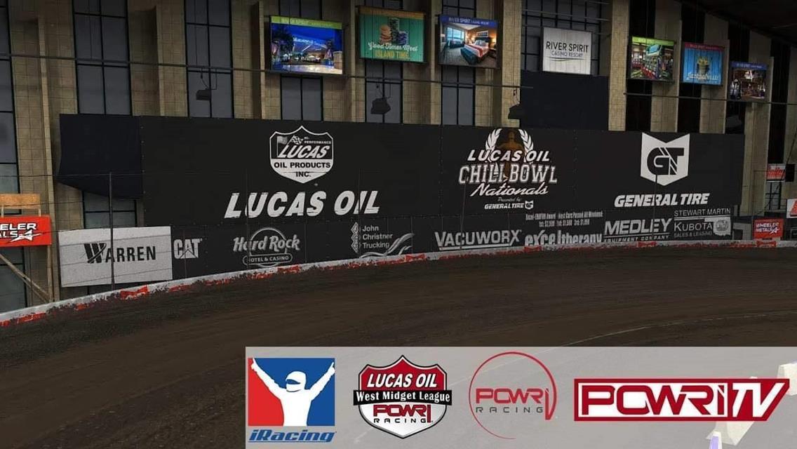 POWRi Midget iRacing League to Tackle the Virtual Chili Bowl Track