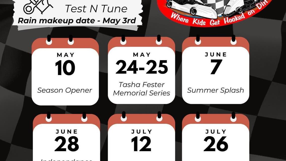Tentative Atwater Karting Speedway Race Schedule!