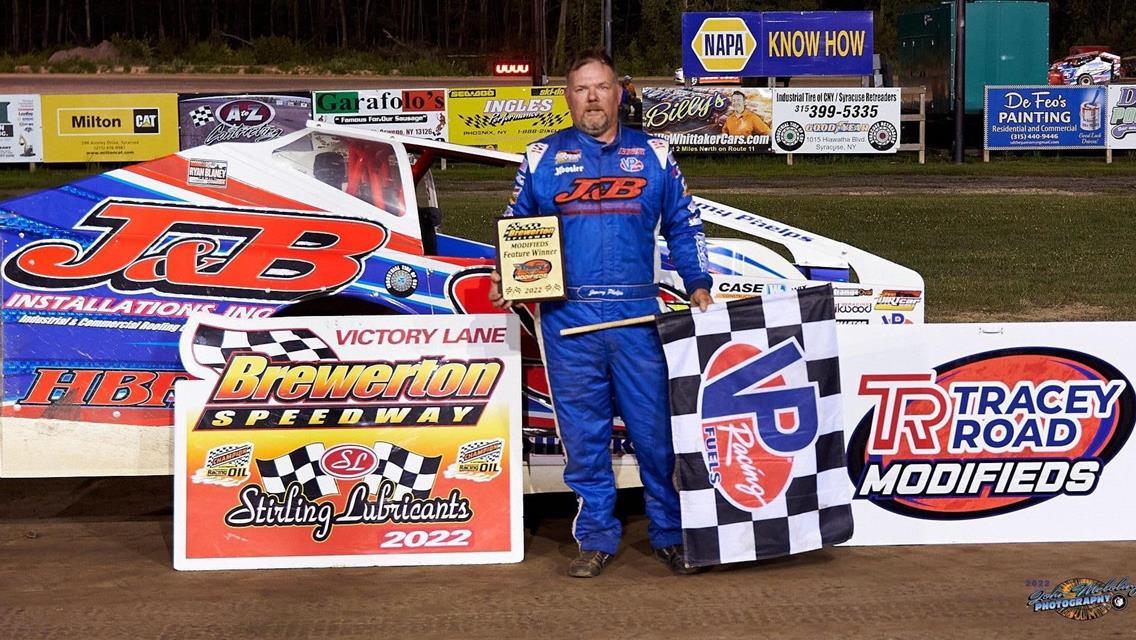 Jimmy Phelps Drives To victory Lane for Second Win of The Year at The Brewerton Speedway