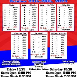 27th Annual Fall Classic - Payout and Rules for Classes