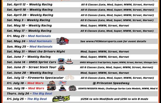 Ogilvie Raceway announces Exciting