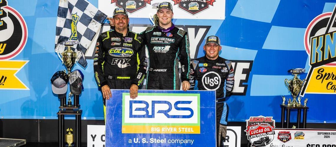 Brian Shirley second in Knoxville Nationals with Lucas Oil Late Model Dirt Series