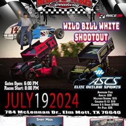 ASCS Elite Outlaw Sprint Cars - Wild Bill White Shootout 7/19/24