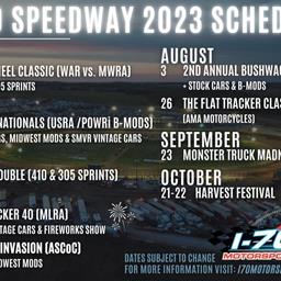 I-70 MOTORSPORTS PARK 2023 SCHEDULE