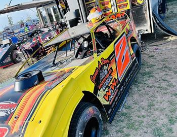 Tyler Stevens in the pit area during the 2023 campaign.