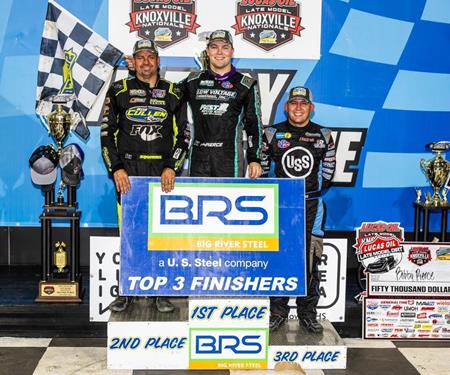 Brian Shirley second in Knoxville Nationals with Lucas Oil Late Model Dirt Serie