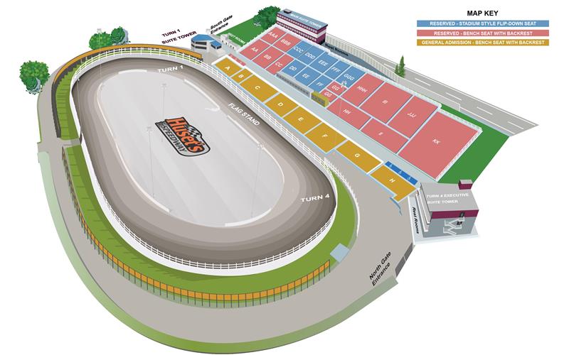 Huset's Speedway Seating Chart