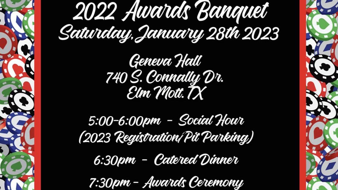 2022 Awards Banquet Set for Saturday January 28, 2023