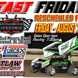 Next Stop for USCS Sprints is Rescheduled Dothan Motor Speedway on FRIDAY 8/28